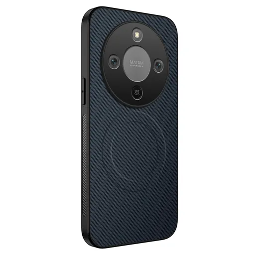 CARBON MAGSAFE Ochranný obal pre Honor Magic8 Lite tmavomodrý