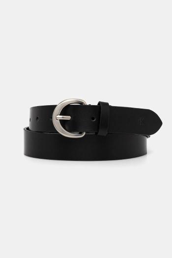 Kožený opasok Calvin Klein Jeans dámsky, čierna farba, LV04K7008G