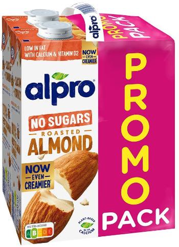 Alpro mandľový nápoj nesladený 4× 1 l (5411188125945)