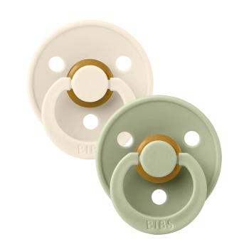 BIBS Colour cumlíky z prírodného kaučuku 2 ks veľ. 3 Sage / Ivory