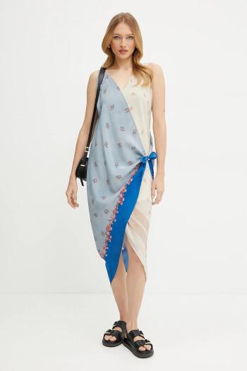 Hodvábne šaty Weekend Max Mara midi, rovný strih, 2515221232600