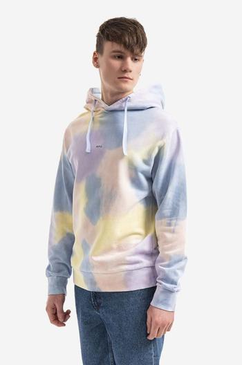 Bavlnená mikina A.P.C. Victor Hoodie Victor COEWP-H27703 MULTICOLOR pánska, s kapucňou, vzorovaná