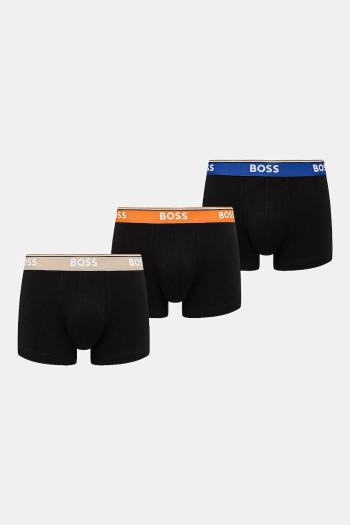 Boxerky BOSS 3-pak pánske, čierna farba, 50531684