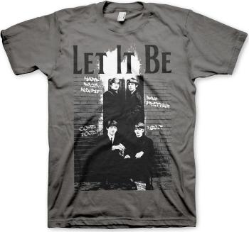 The Beatles Tričko Let It Be Unisex Dark Grey S