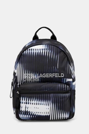 Ruksak Karl Lagerfeld Jeans čierna farba, veľký, vzorovaný, A1W30315