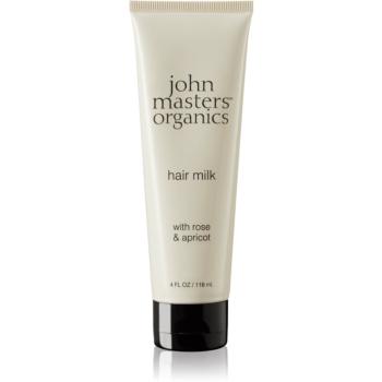 John Masters Organics Rose & Apricot Hair Milk bezoplachové mlieko na suché končeky vlasov 118 ml