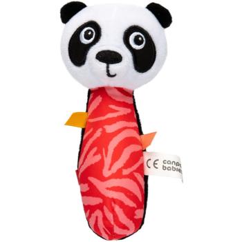 Canpol babies BabiesBoo Sensory Toy with Squeaker pískacia hračka Panda 1 ks