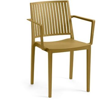 ROJAPLAST Stolička záhradná BARS ARMCHAIR, ťavia hnedá (5604916050514)
