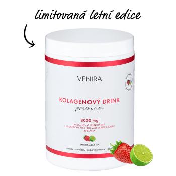 Venira Premium kolagénový drink pre vlasy, nechty, pleť 324 g, jahoda a limetka