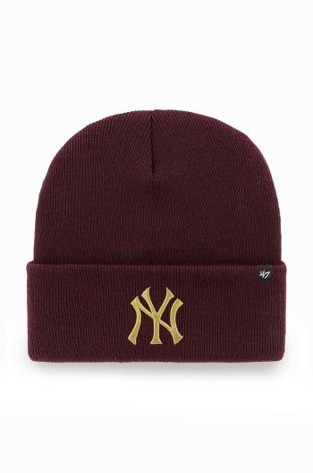 Čiapka 47 brand Mlb New York Yankees bordová farba,