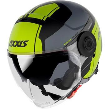 Axxis Raven SV ABS Milano, otvorená helma matt fluor yellow (MOTO32212nad)
