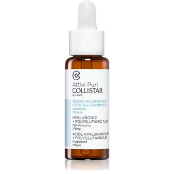 Collistar Attivi Puri Hyaluronic + Polyglutamic Acid Serum liftingové pleťové sérum s kyselinou hyalurónovou 30 ml