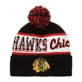 Mitchell & Ness NHL Block Sweep Pom Knit Chicago Blackhawks black - UNI