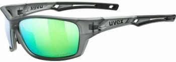 UVEX Sportstyle 232 Polarized Smoke Mat/Mirror Green Cyklistické okuliare