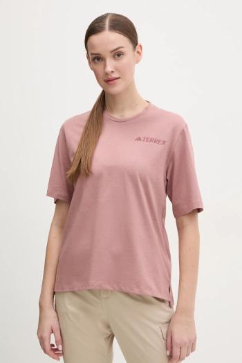 Tričko adidas TERREX Xploric dámske, ružová farba, JE0377