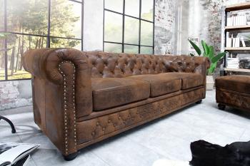Chesterfield pohovka 3-miestna MIDAS Dekorhome