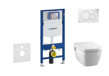 GEBERIT - Duofix Set predstenovej inštalácie, klozetu a dosky Tece One, tlačidla Sigma01, Rimless, SoftClose, alpská biela 111.300.00.5 NT1