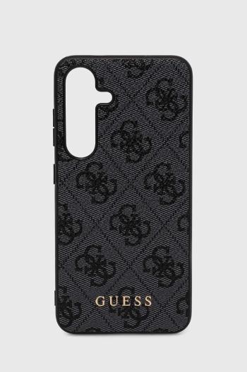 Puzdro na mobil Guess Galaxy S24 S921 čierna farba, GUHCS24SG4GFGR,