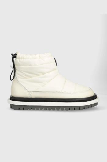 Snehule Tommy Jeans TJW PADDED FLAT BOOT béžová farba, EN0EN02292