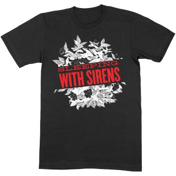 Sleeping With Sirens tričko Floral Čierna M