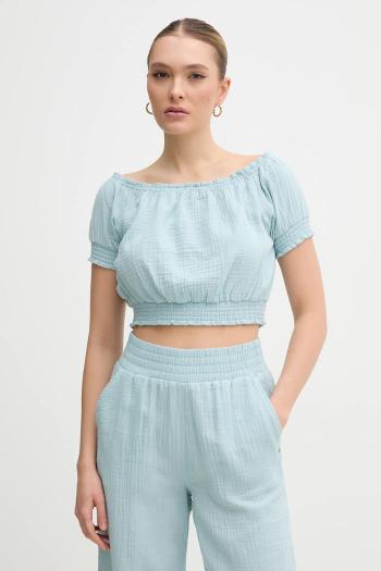 Bavlnená blúzka Dkny dámska, jednofarebná, DJ5W2110