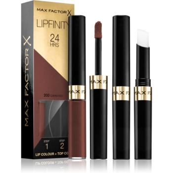 Max Factor Lipfinity Lip Colour hosszan tartó rúzs balzsammal árnyalat 200 Cafinated 4,2 g