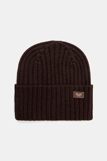 Vlnená čiapka Weekend Max Mara RITMO hnedá farba, 2525576035600