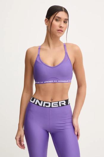 Športová podprsenka Under Armour Crossback fialová farba, 1386424