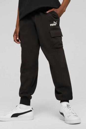 Detské tepláky Puma ESS No. 1 Logo Cargo Pants FL B čierna farba, jednofarebné, 684924