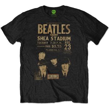 The Beatles tričko Shea '66 Čierna L