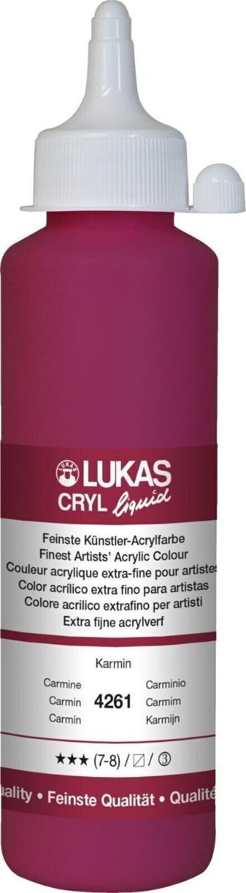 Lukas Cryl Liquid Akrylová farba Carmine 250 ml 1 ks