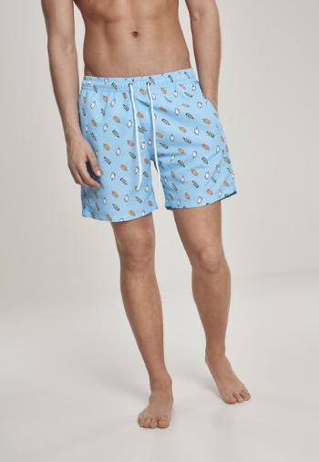 Urban Classics Pattern?Swim Shorts lightblue/ice - S