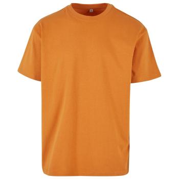 Build Your Brand Pánske tričko Heavy Oversize Tee - Oranžová | XXXL