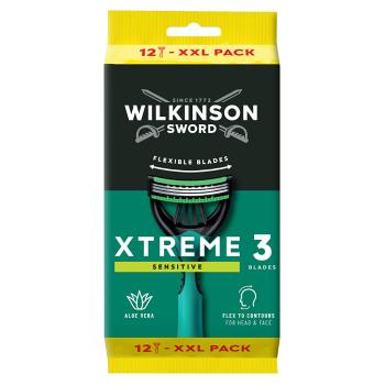 Jednorázový holicí strojek pro muže Wilkinson Xtreme3 Sensitive Comfort 12 ks