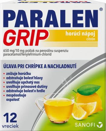 PARALEN Grip Horúci nápoj citrón 12 vrecúšok