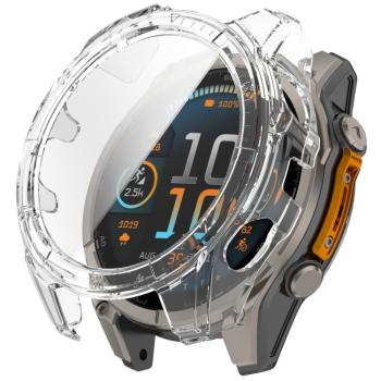 LUNET FULL COVER Plastový kryt so sklom pre Garmin Fenix 8 AMOLED 47mm TRANSPARENT