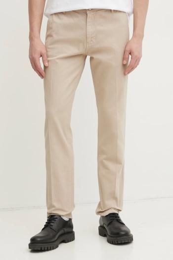 Nohavice Guess ANGELS béžová farba, strih chinos, M5RB16 WGXZ1