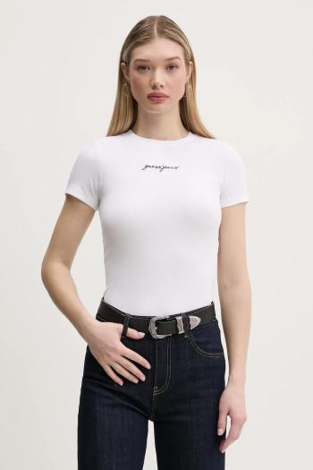 Tričko Guess Jeans dámske, biela farba, W5RI57 KA0H1