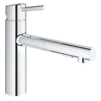 Drezová batéria GROHE Concetto New s vyťahovacou sprškou chróm 30273001