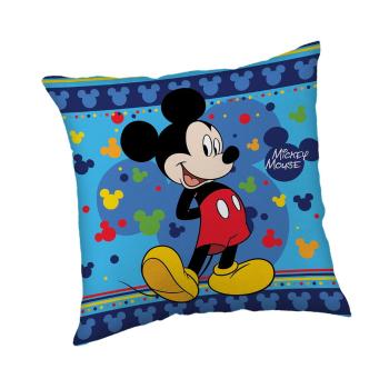 Fleece gyerek párna 40x40 cm Mickey "Blue" – Jerry Fabrics