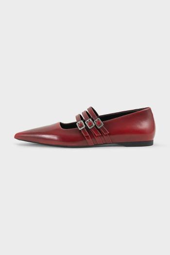 Kožené balerínky Vagabond Shoemakers HERMINE červená farba, 5833-218-47