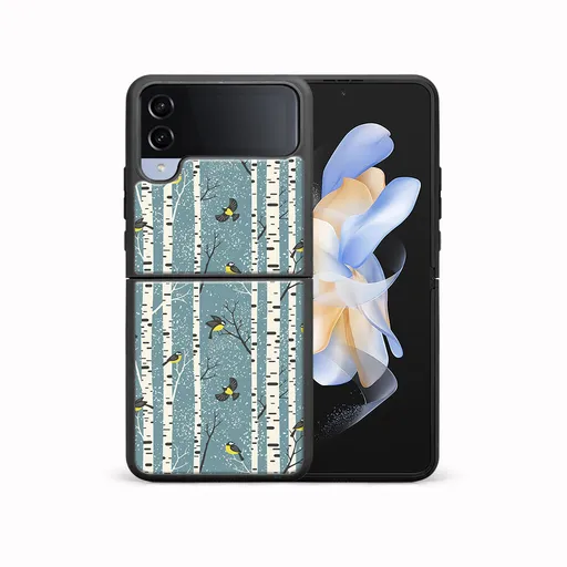 MY ART Kryt s vianočným dizajnom Samsung Galaxy Z Flip4 5G BIRCH (072)