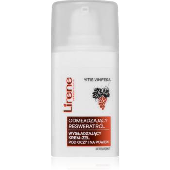 Lirene Rejuvenating Care Resveratrol Smoothing Eye & Eyelid Cream-Gel omladzujúci očný krém proti opuchom a tmavým kruhom 15 ml