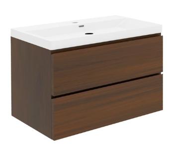 Kúpeľňová skrinka s umývadlom SAT B-Way 99x30x45 cm orech mat BWAY2100NUTU4