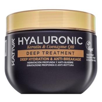 Kativa Hyaluronic Keratin - Coenzyme Q10 Deep Treatment posilňujúca maska s kyselinou hyalurónovou 300 ml