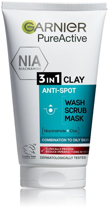 Garnier Čistiaci gél, peeling a maska proti nedokonalostiam 3v1 Pure 150 ml