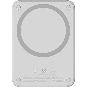 Eloop EW50 15 W magsafe 4200 mAh power bank, white (EW50 LIGHT GRAY)