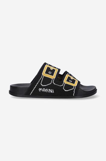 Šľapky Marni Sandal SAMR003802.P4547-POMARA, pánske, čierna farba