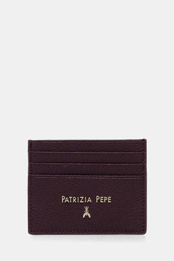 Kožené puzdro na karty Patrizia Pepe béžová farba, CQ7001 L001