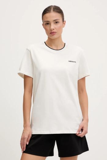 Bavlnené tričko adidas Originals Graphic Loose T dámske, biela farba, JC7768
